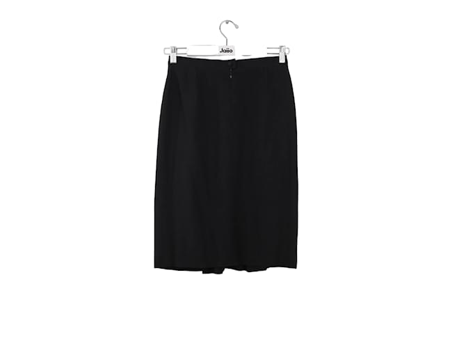 Chanel wrap wool skirt Black  ref.1224879