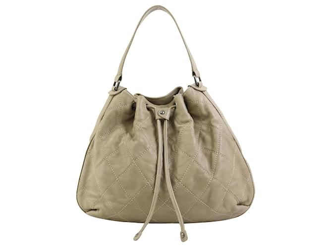Timeless Chanel Beige Leather  ref.1224914