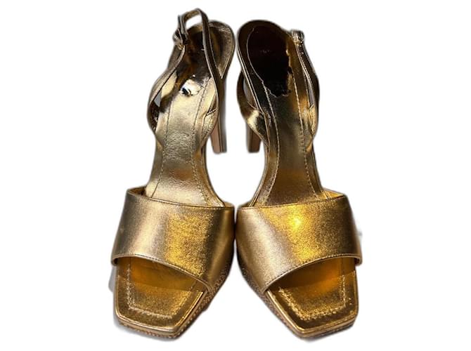 Rene Caovilla Sapatos de salto Dourado  ref.1224947