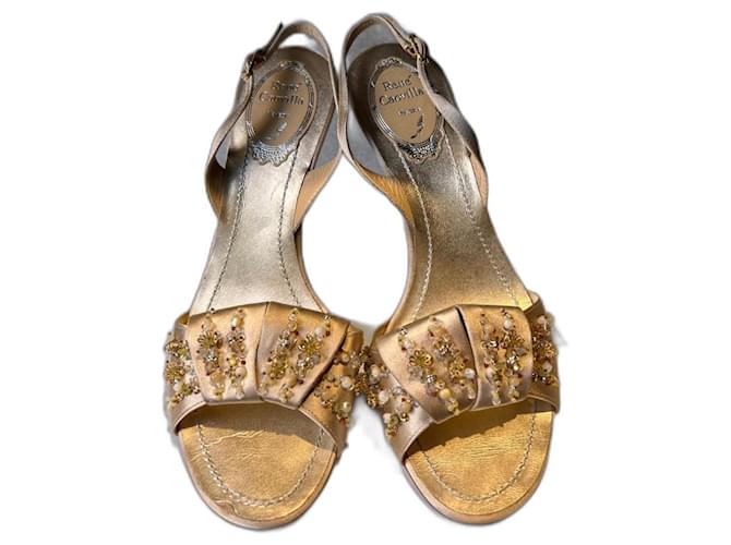 Rene Caovilla Heeled shoes Golden  ref.1224953