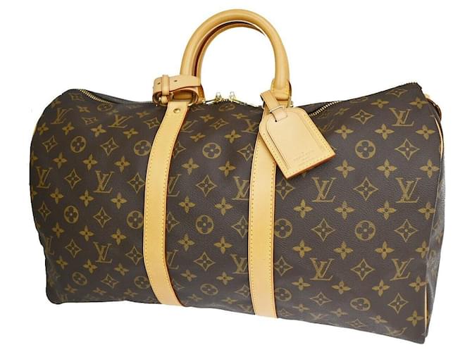 Louis Vuitton Keepall 45 Toile Marron  ref.1224975