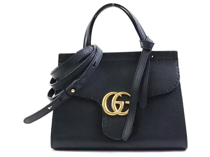 Gucci GG Marmont Black Leather  ref.1225017