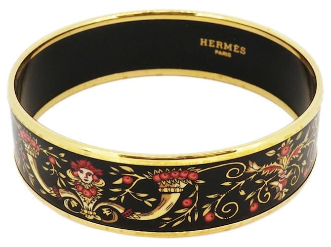 Hermès Hermes Schwarz Vergoldet  ref.1225039