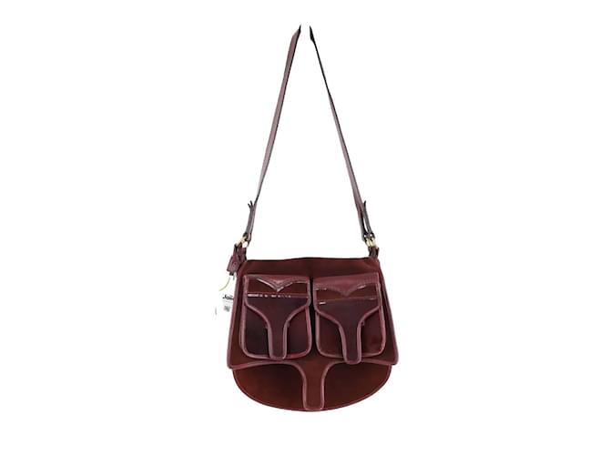 Kenzo This shoulder bag features a leather body Dark red  ref.1225048