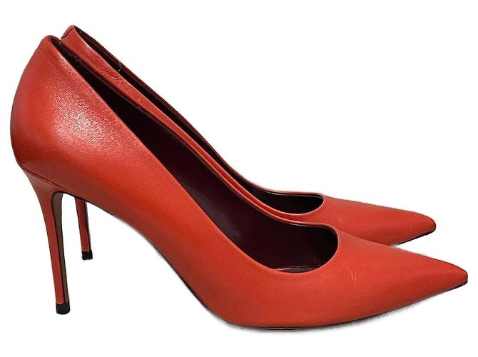 Céline CELINE Absätze T.EU 39 Leder Rot
