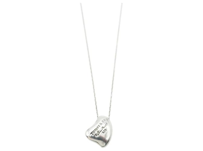 TIFFANY & CO. Ciondolo piccolo cuore pieno di Elsa Peretti in argento sterling  ref.1225149