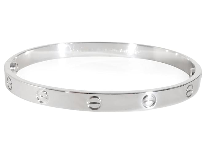 Bracelet love cartier fin (OR BLANC)  ref.1225165
