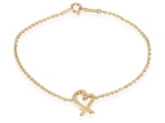 TIFFANY & CO. Paloma Picasso Liebevolles Herz-Armband in 18K Gelbgold Gelbes Gold  ref.1225244