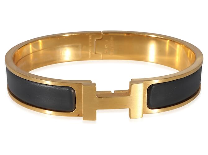 Bracelet Hermès Clic H en Plaqué Or  ref.1225314