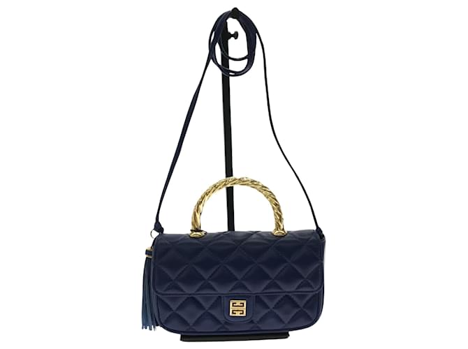 GIVENCHY Blu navy Pelle  ref.1225379
