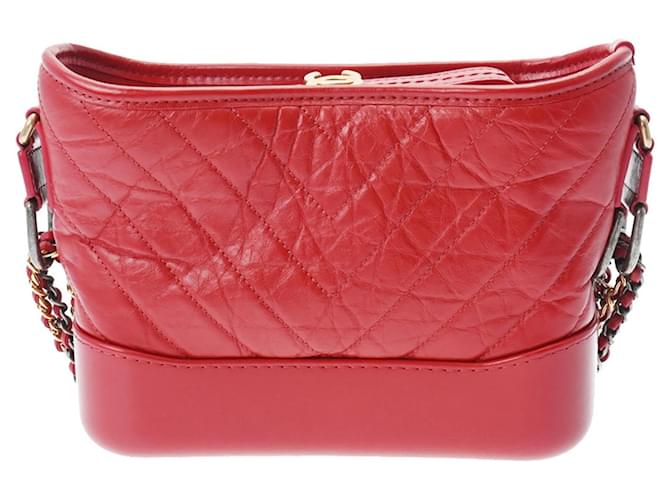 Chanel Gabrielle Red Leather  ref.1225421