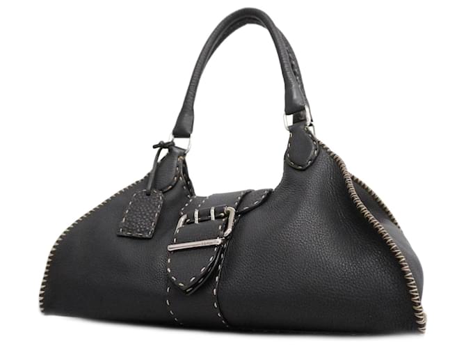Fendi Selleria Black Leather  ref.1225435
