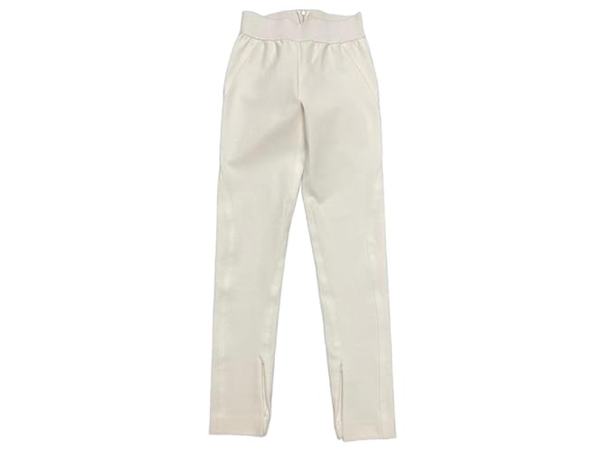 Stella Mc Cartney Un pantalon, leggings Coton Elasthane Polyamide Blanc  ref.1225474