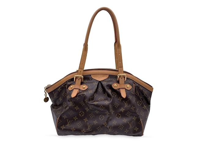 Louis Vuitton Bolso satchel Tivoli GM con monograma de lona marrón Castaño Lienzo  ref.1225519