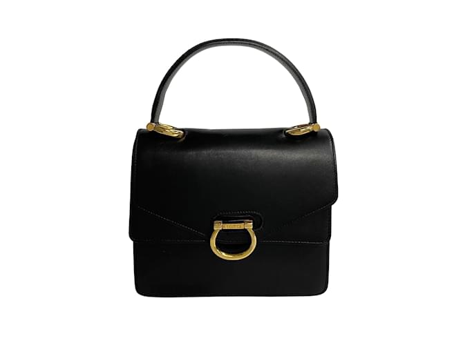 Céline Leather Flap Handbag Black Pony-style calfskin  ref.1225532