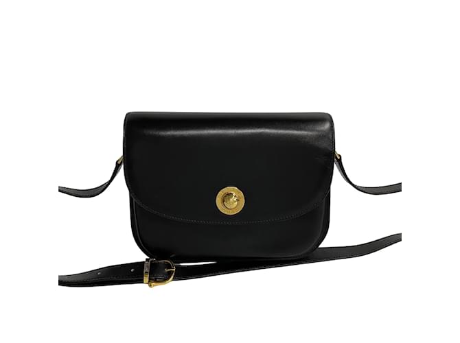 Céline Leather Crossbody Bag Black Pony-style calfskin  ref.1225540