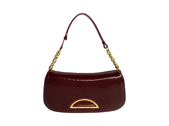 Dior Malice Oblique Patent Leather Shoulder Bag Red  ref.1225545
