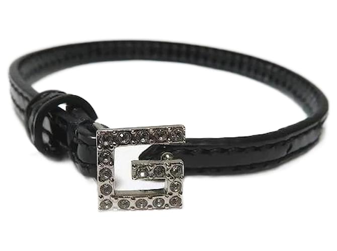 Gucci Bracelet G en cuir en très bon état Marron  ref.1225566