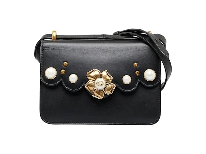 Gucci Leather Shoulder Bag  432682.0 Black  ref.1225567