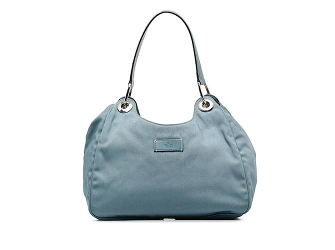 Gucci Nylon Handbag  244342 Blue Cloth  ref.1225590