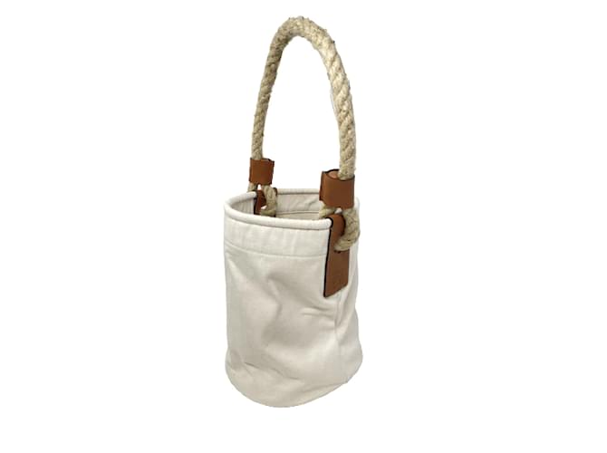 LOEWE  Handbags T.  cotton White  ref.1225640