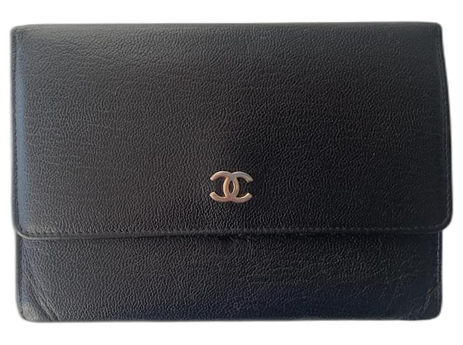 Chanel Classic Timeless Black Leather  ref.1225663