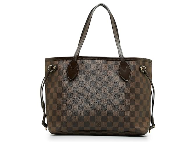 Louis Vuitton Brown Damier Ebene Neverfull PM Cloth  ref.1225717