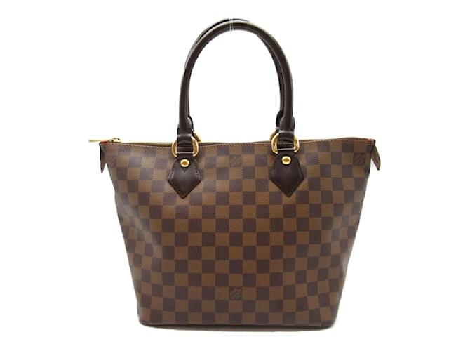 Louis Vuitton Damier Ebene Saleya PM  N51183 Brown Cloth  ref.1225969