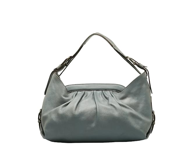 Fendi Leather Shoulder Bag 8BR579 Grey  ref.1225988