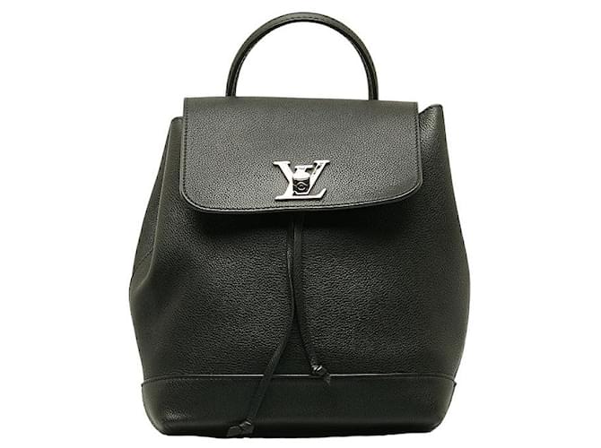 Louis Vuitton Sac à dos Lockme M41815 Cuir Veau façon poulain Noir  ref.1225991