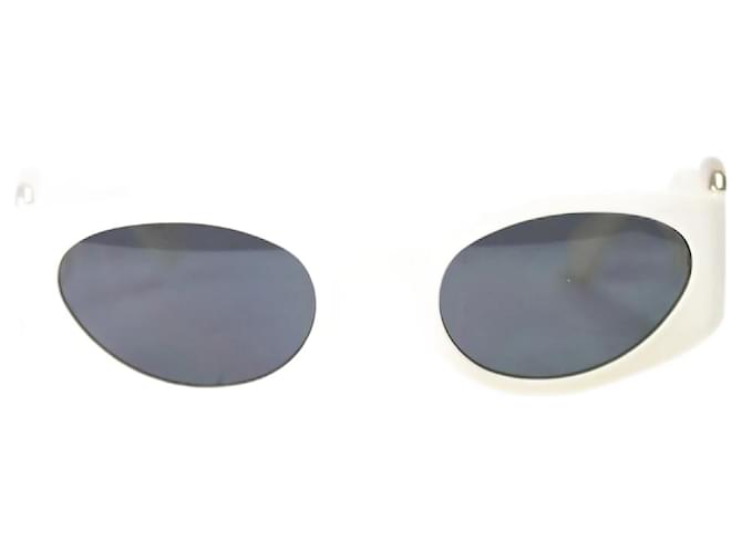 Moschino Gafas de sol estilo ojo de gato marfil Crudo Acetato  ref.1226006