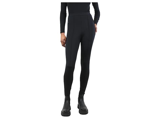 Balenciaga Pantaloni elasticizzati neri - taglia UK 8 Nero Viscosa  ref.1226039