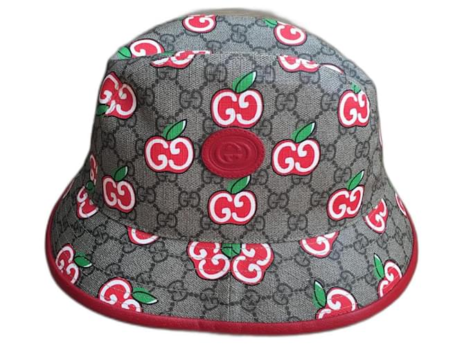 Gucci Chapéus Bege Couro  ref.1226049