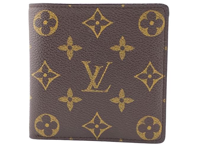 Louis Vuitton Portefeuille Castaño Cuero  ref.1226074