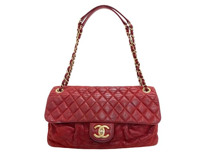 Chanel Timeless Red Leather  ref.1226083