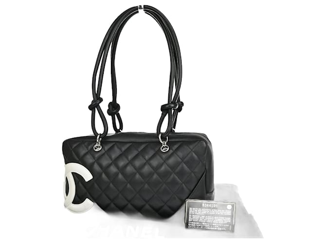 Chanel Cambon Black Leather  ref.1226164