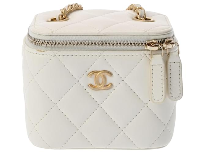 Chanel Vanity White Leather  ref.1226253