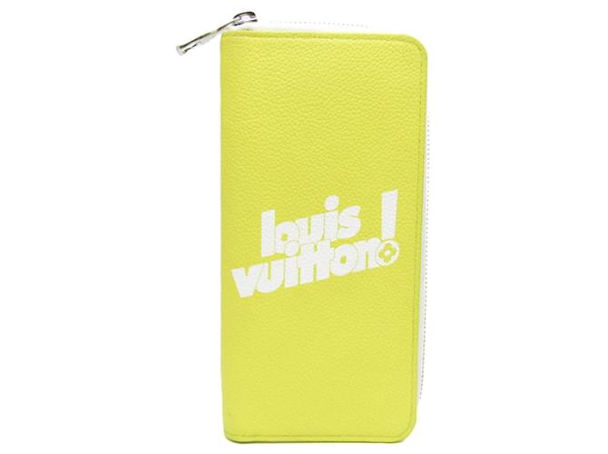Louis Vuitton Zippy Wallet Vertical Yellow Leather  ref.1226383