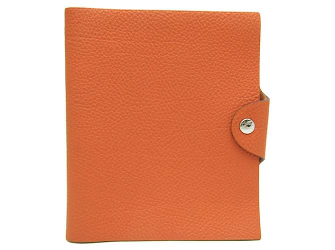 Hermès Ulysse Orange Leder  ref.1226413