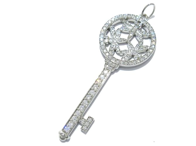 Tiffany & Co key Silvery Platinum  ref.1226416