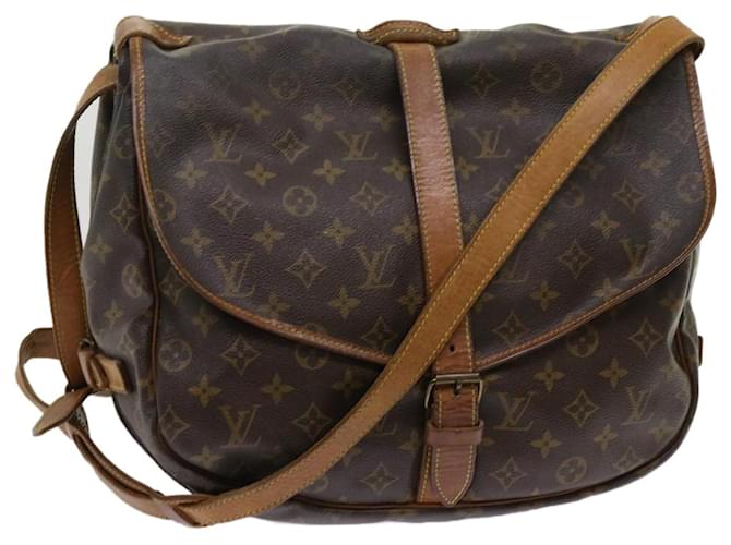 Louis Vuitton Monogram Saumur 35 Shoulder Bag M42254 LV Auth 64074 Cloth  ref.1226428