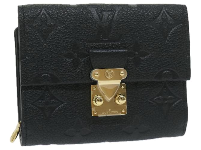 LOUIS VUITTON Empreinte Porte Feuille Metis Compact Wallet M80880 LV Auth 64691S Black  ref.1226429