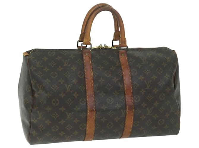 Louis Vuitton Monogram Keepall 45 Boston Bag M41428 LV Auth 64752 Cloth  ref.1226475