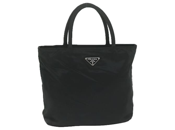 PRADA Hand Bag Nylon Black Auth bs11557  ref.1226478