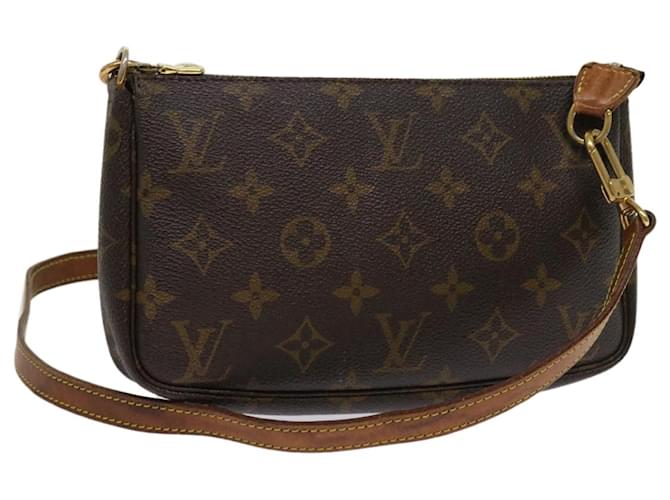 LOUIS VUITTON Monogram Pochette Accessoires Pochette M51980 Auth LV 64184 Toile Monogramme  ref.1226562