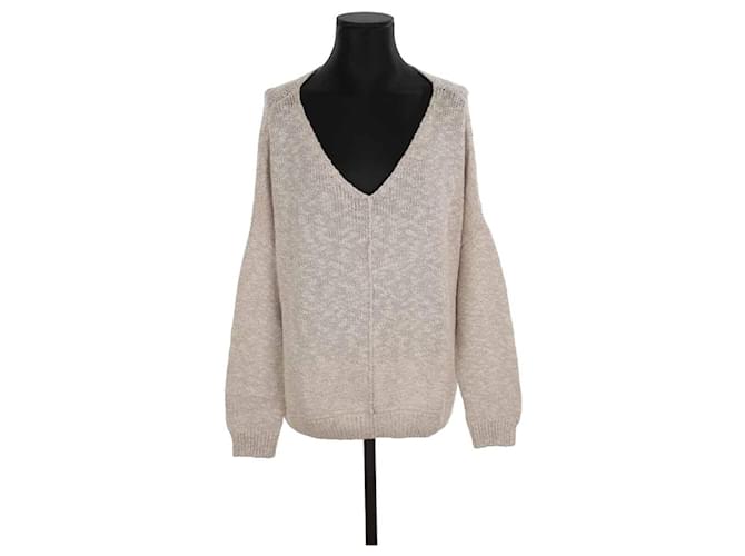 Autre Marque Cotton sweater Beige  ref.1226564