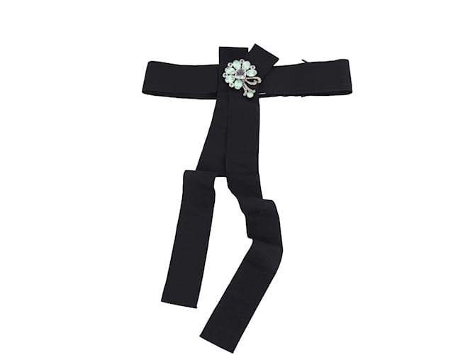 Dolce & Gabbana cinturón de tela Negro Paño  ref.1226573