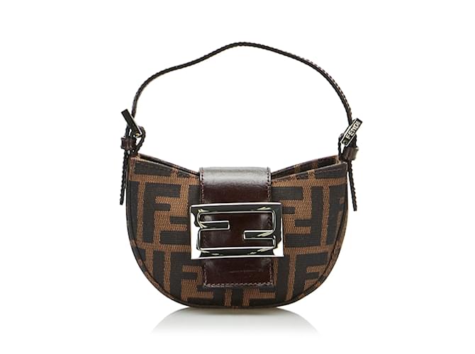 FENDI Clutch bags Other Brown Leather  ref.1226586