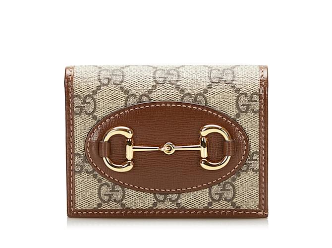 GUCCI Wallets Brown Leather  ref.1226591