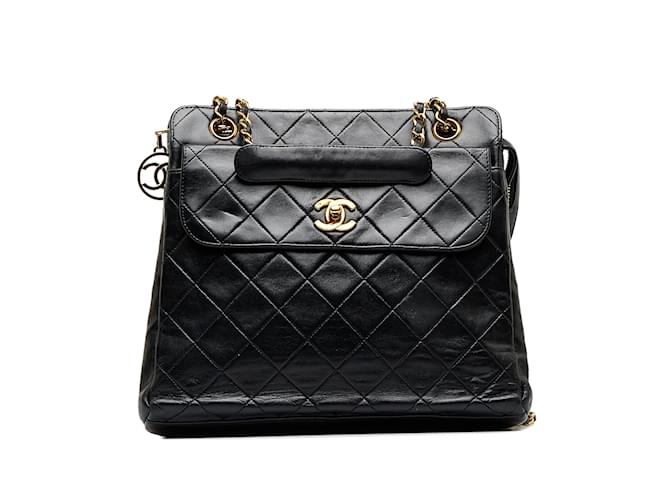 CHANEL Handbags Trendy CC Shoulder Black Linen  ref.1226598